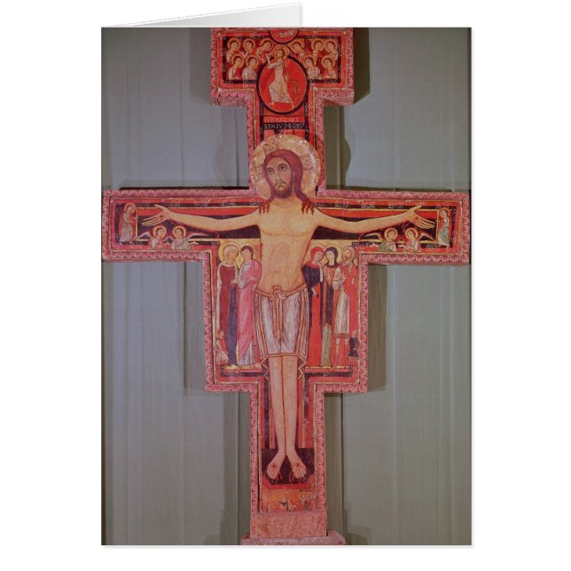 Crucifixen av St. Damian Hälsningskort (Framsidan)