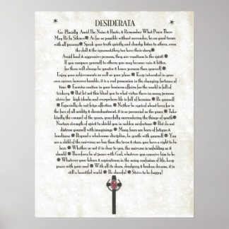 CRUCIFIXEN DESIDERATA Scepter Poster