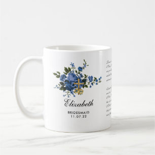 Crucifixen Prayer Bridesmaid, katolsk blå Ro Kaffemugg