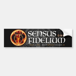 Crucifixen Sensus Fidelium Catholik Religiösa Bildekal