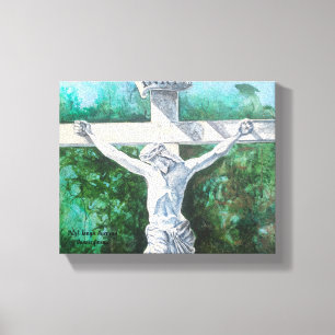 Crucifixens återgivningsmålning canvastryck