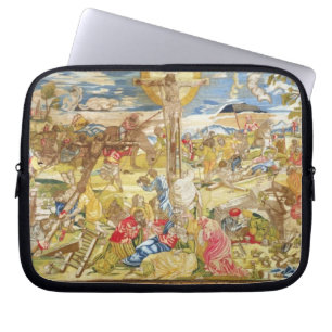 Crucifixion 1609 (broderi) laptop sleeve
