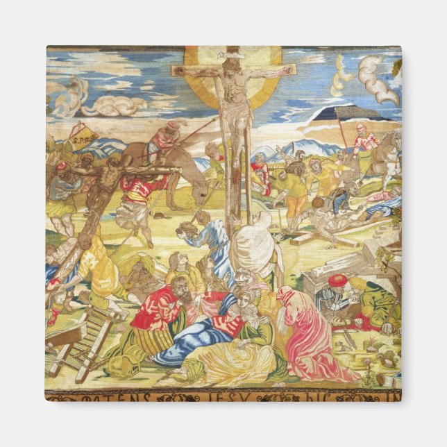 Crucifixion, 1609 (broderier) magnet (Framsidan)