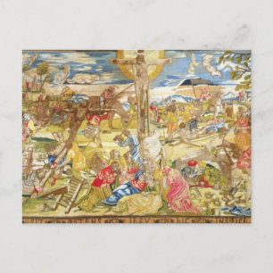 Crucifixion, 1609 (broderier) vykort