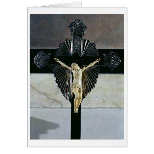 Crucifixion, 1700-talet (elfenben) hälsningskort