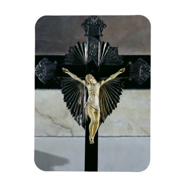 Crucifixion, 1700-talet (elfenben) magnet (Vertikal)