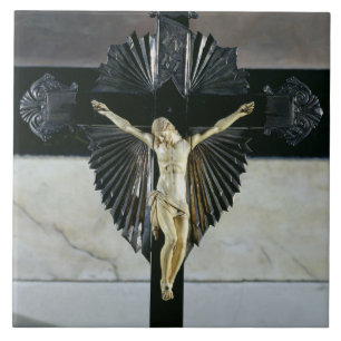Crucifixion 17th århundrade (elfenben) kakelplatta