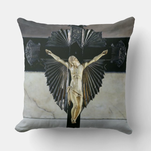 Crucifixion 17th århundrade (elfenben) kudde (Framsida)