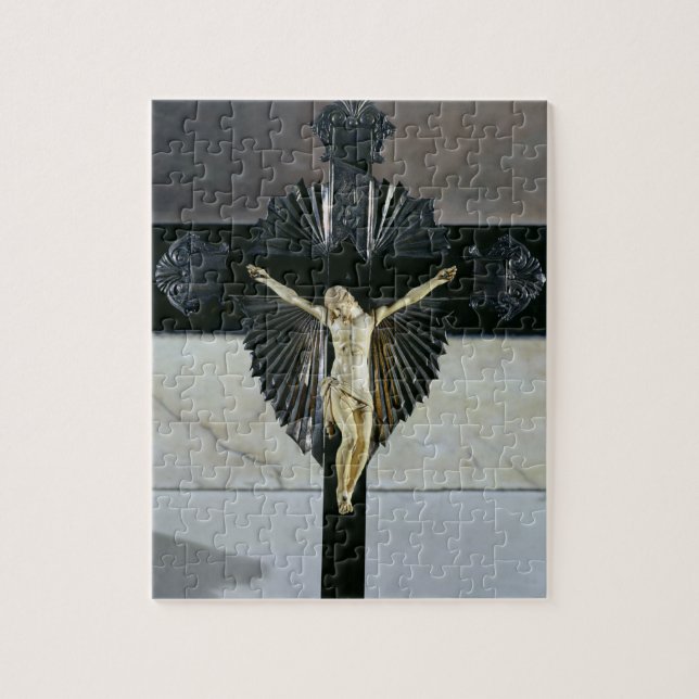 Crucifixion 17th århundrade (elfenben) pussel (Vertikal)