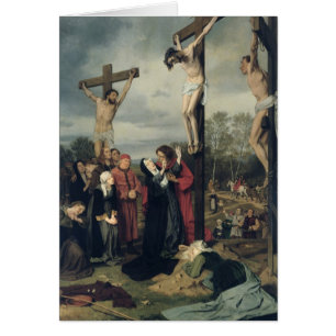 Crucifixion 1873 hälsningskort