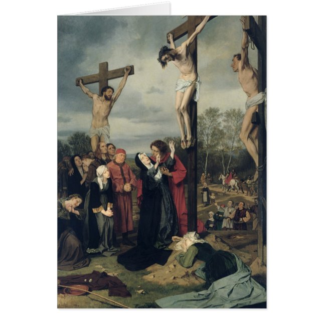 Crucifixion 1873 hälsningskort (Framsidan)