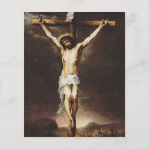 Crucifixion av Bartolome Esteban Murillo Flygblad