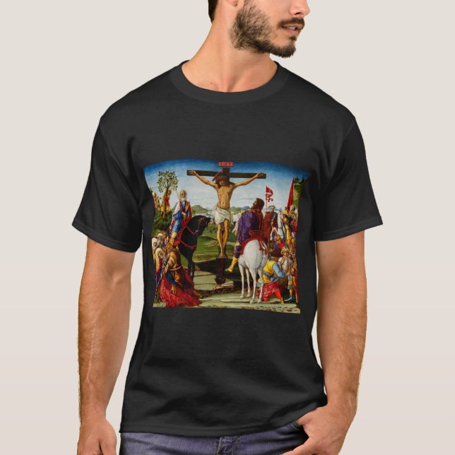Crucifixion av Benvenuto di Giovanni T Shirt (Framsida)