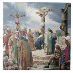Crucifixion av Carl Bloch Kakelplatta
