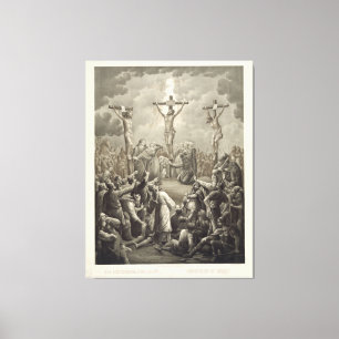 Crucifixion av Kristusmatrisen Kreuzigung Jesu Canvastryck