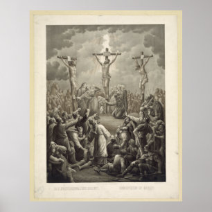 Crucifixion av Kristusmatrisen Kreuzigung Jesu Poster