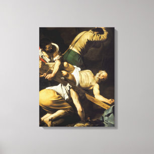 Crucifixion av St Peter - Caravaggio Canvastryck