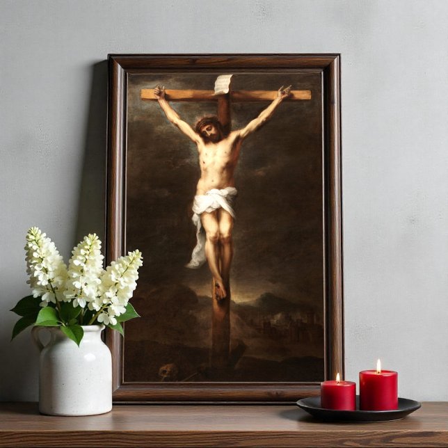 Crucifixion, Bartolomé Estebán Murillo Fototryck (Skapare uppladdad)