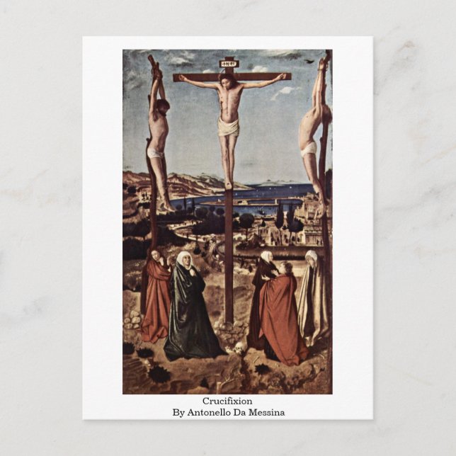 Crucifixion by Antonello Da Messina Vykort (Framsida)