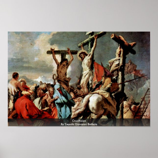 Crucifixion by Tiepolo Giovanni Battista Poster (Framsidan)