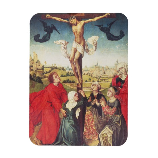 Crucifixion, c.1510 (olja på panel) magnet (Vertikal)