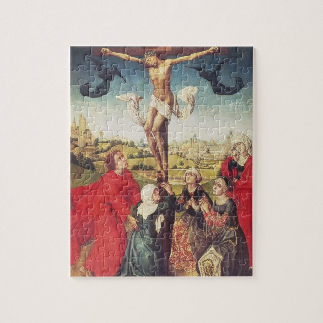 Crucifixion c.1510 (olja på panel) pussel (Vertikal)
