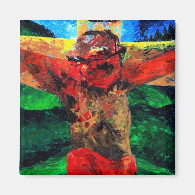 Crucifixion- den är avslutat 2009 magnet (Framsidan)