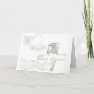 "Crucifixion" ett Påsk-kort Helgkort