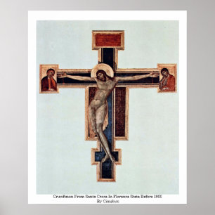 Crucifixion från Santa Croce i statliga Florence Poster