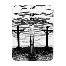 Crucifixion Illustration av Amanda Diehl