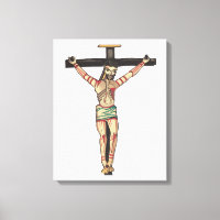 Crucifixion Jesus Kristus Kor Watercolor konst