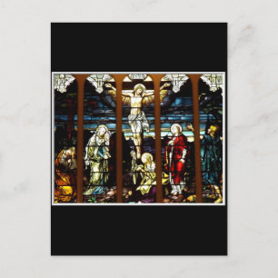 Crucifixion - Jesus på Kor (fastfärgat glas) Vykort