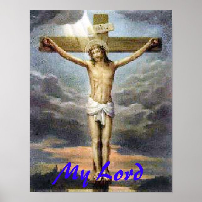Crucifixion Jesus Religiösa Skriv ut Poster (Framsidan)