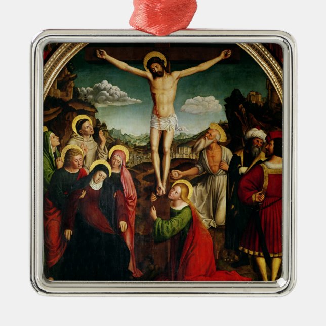 Crucifixion Julgransprydnad Metall (Framsidan)