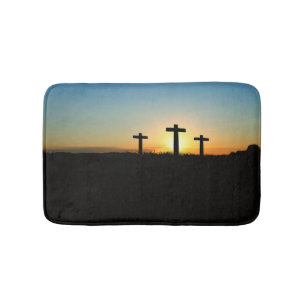 Crucifixion Kor vid Sunset Badrumsmatta