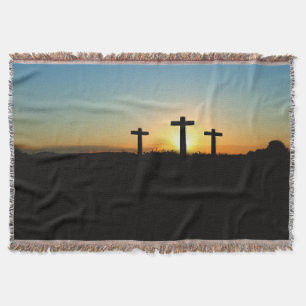 Crucifixion Kor vid Sunset Filt