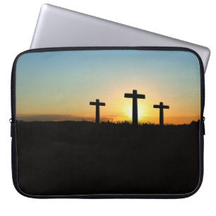 Crucifixion Kor vid Sunset Laptop Sleeve