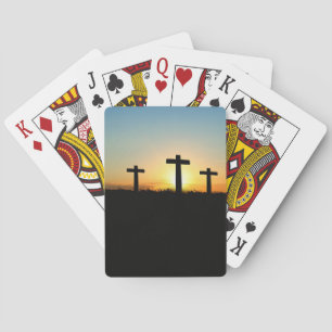 Crucifixion Kor vid Sunset Spelkort