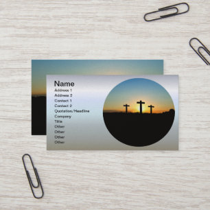 Crucifixion Kor vid Sunset Visitkort