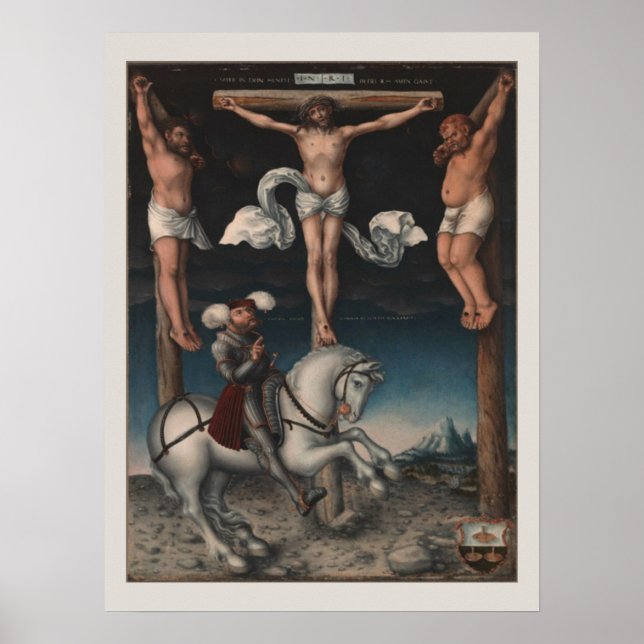 Crucifixion med konverterat århundrade poster (Framsidan)