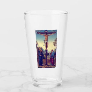 Crucifixion med Virgin av Pietro Perugino Glaskopp