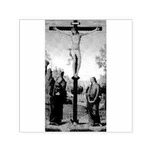 Crucifixion med Virgin av Pietro Perugino Självfärgande Stämpel
