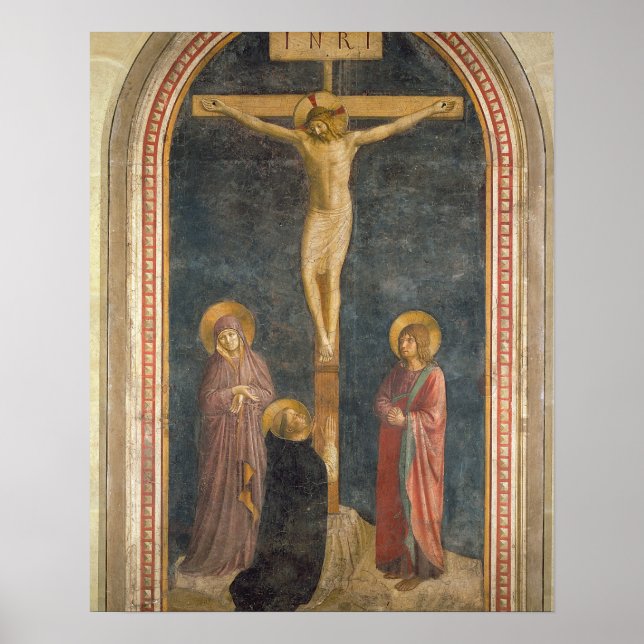 Crucifixion med Virgin, SS. John Evangeli Poster (Framsidan)
