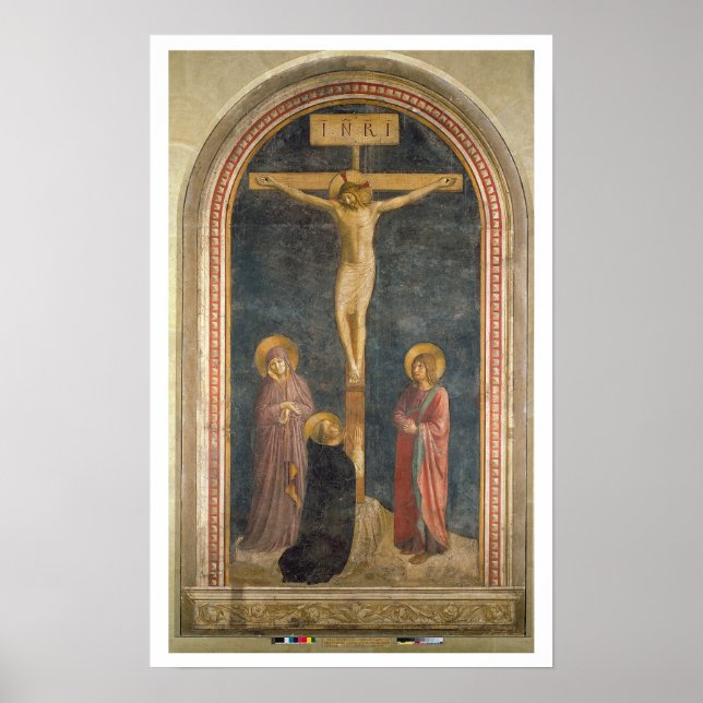 Crucifixion med Virgin, SS. John Evangeli Poster (Framsidan)