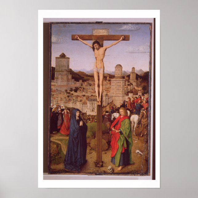 Crucifixion (olja på panel) poster (Framsidan)