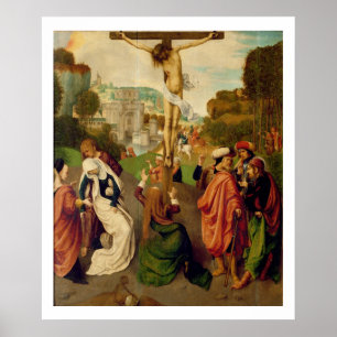 Crucifixion (olja på panel) poster