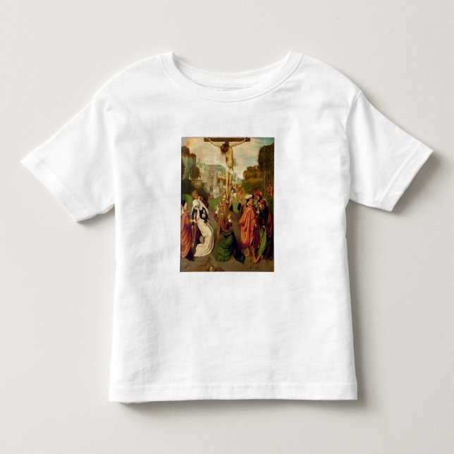 Crucifixion (olja på panel) t shirt (Framsida)