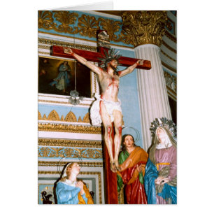 Crucifixion på Malta-kort Hälsningskort
