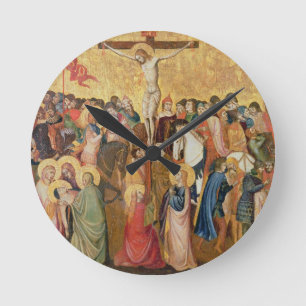 Crucifixion Rund Klocka