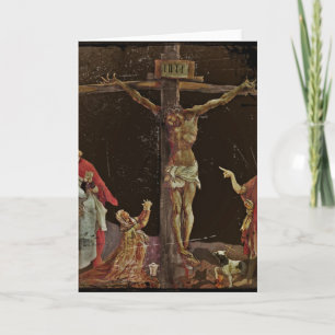 Crucifixion Saints på Jesus Feet Helgkort
